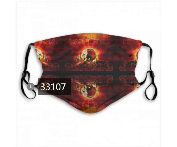 New 2021 NFL Washington Redskins #3 Dust mask with filter